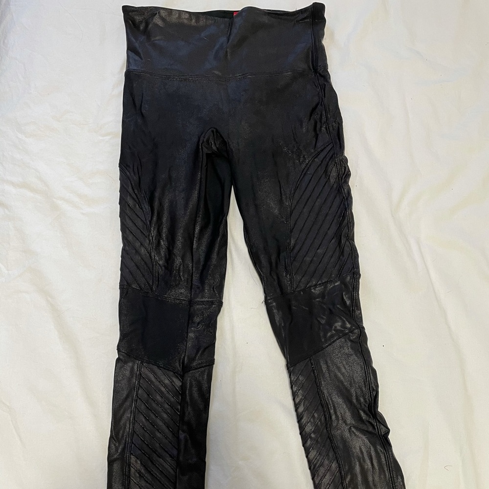 Spanx Moto Leather Leggings